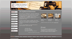 Desktop Screenshot of bente-orgelbau.de